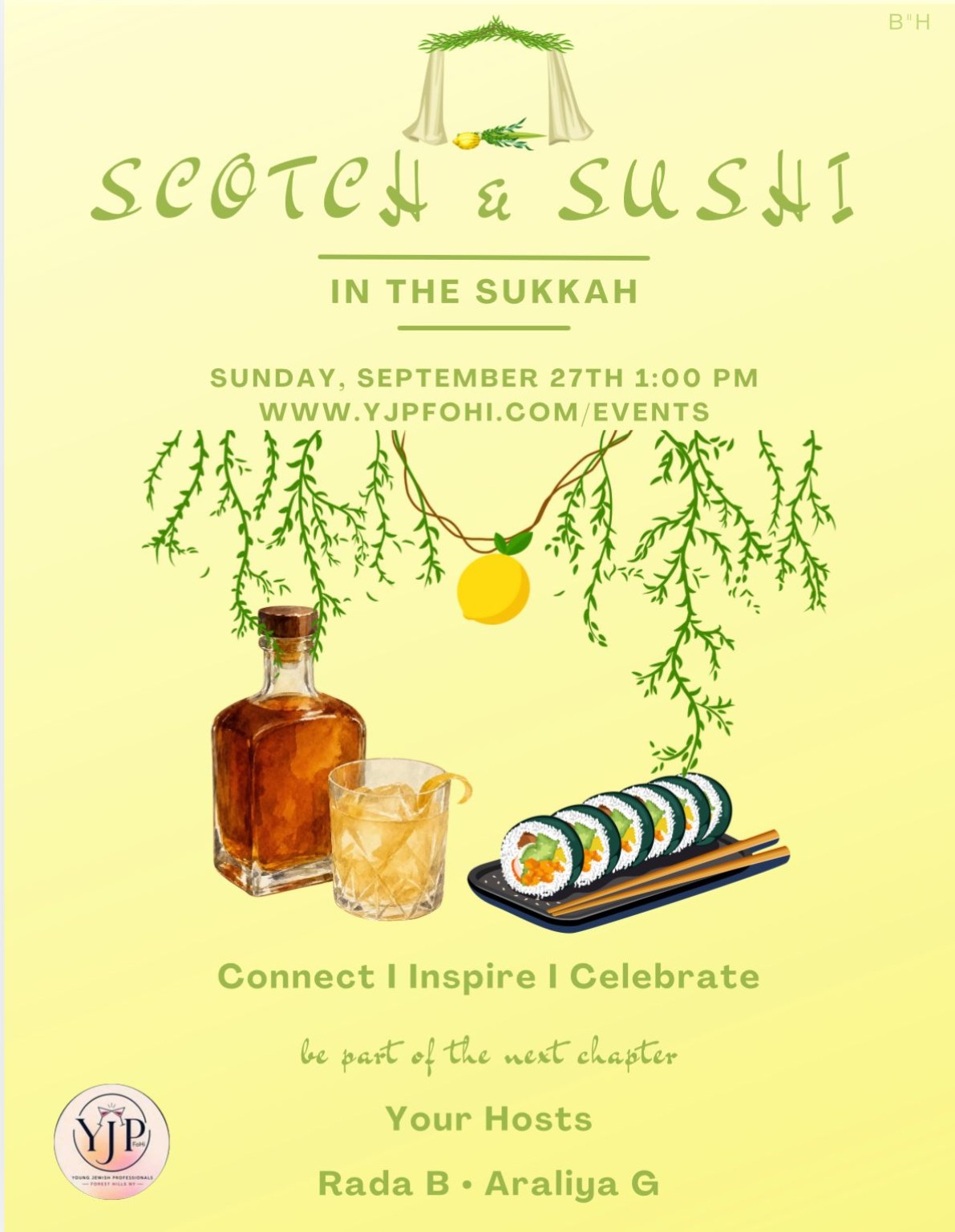 Scotch & Sushi In The Sukkah